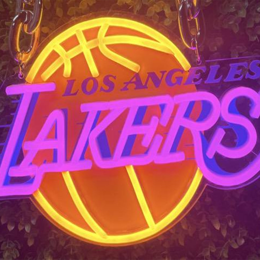 Sport fans Los Angeles exclusive Neon light up big logo chain 12V including chains Chains for fans