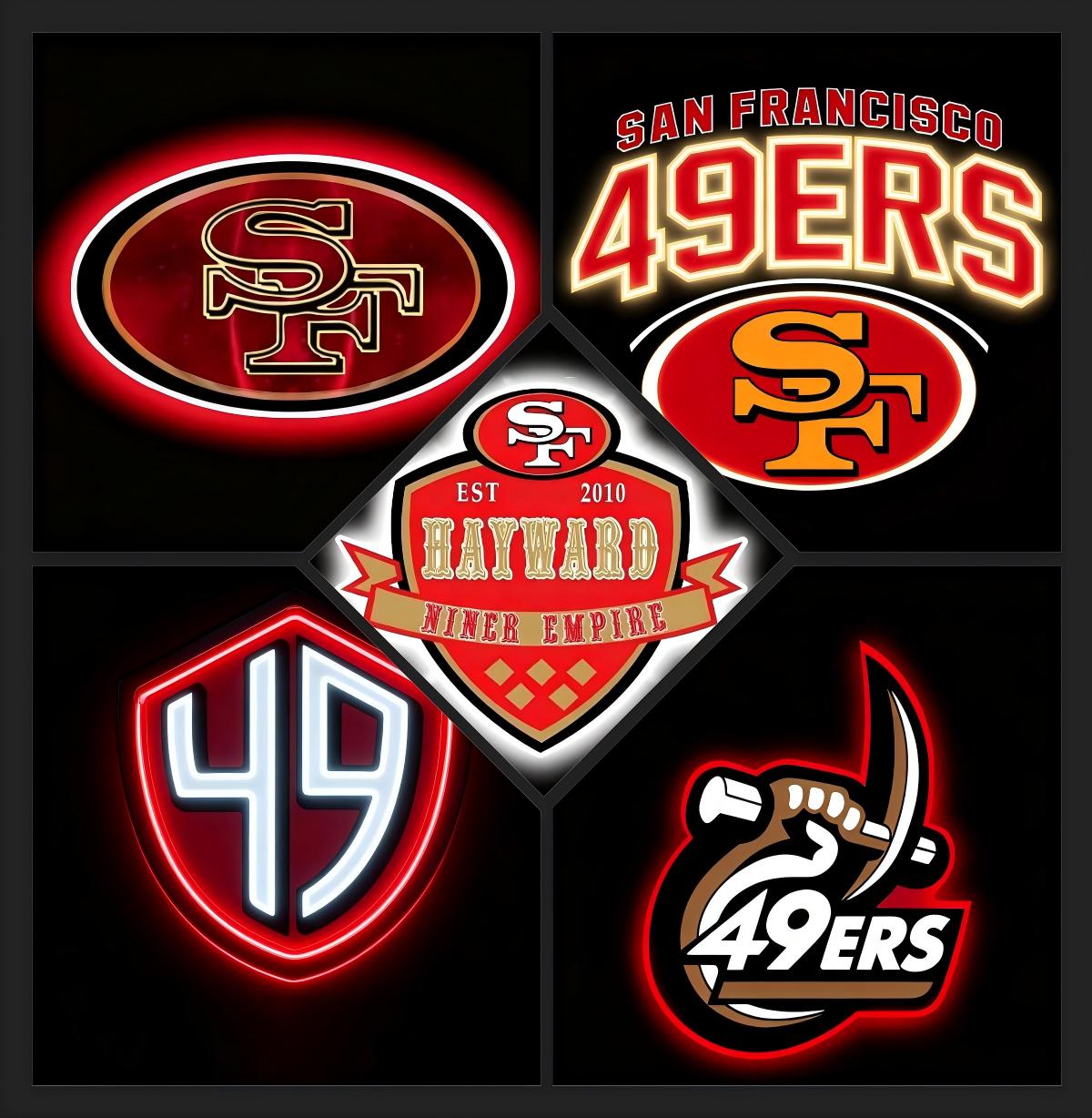 Stylish NFL Big logo 49ers team sign making into chain symbol for fans Chains for fans