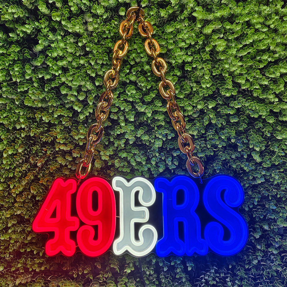 American NFL 49ers big team logo chains signs Chains for fans