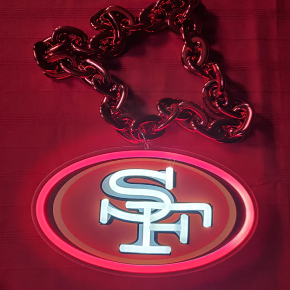 NFL Niners for life big team logo chains signs Chains for fans
