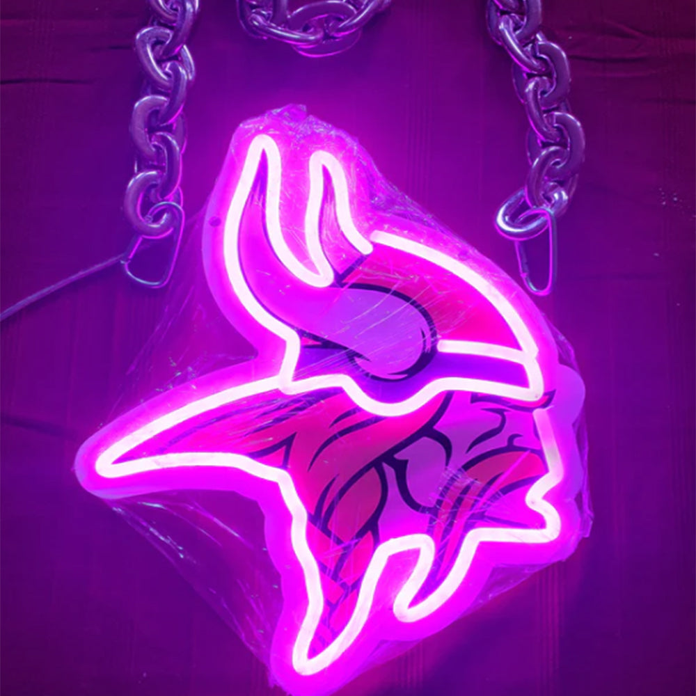 Illuminate Your Passion American football Minnesota Vikings lighting up sign for Super fans Chains for fans