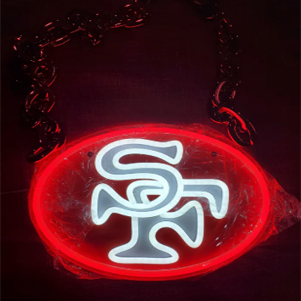 NFL Niners for life big team logo chains signs Chains for fans
