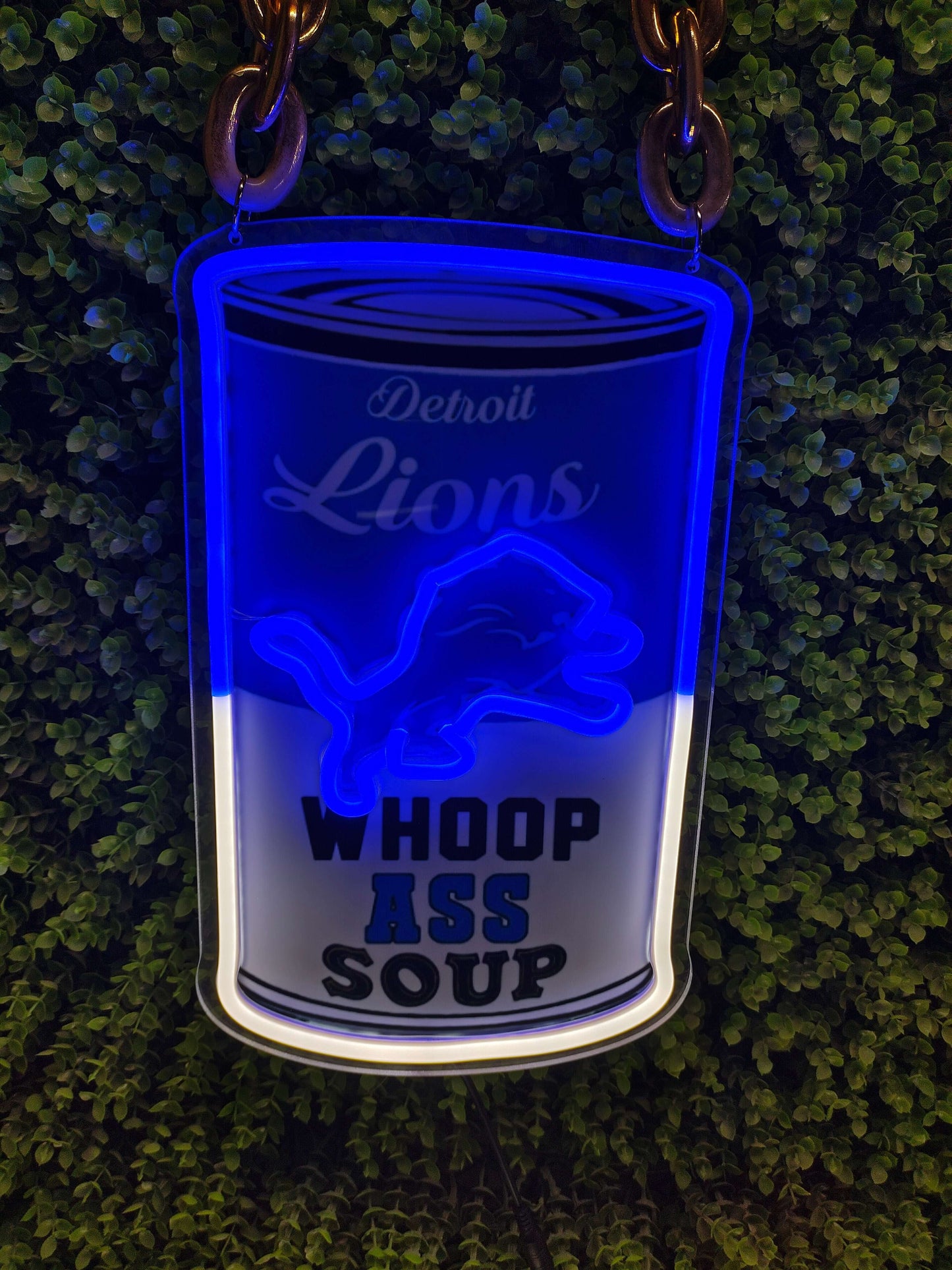 NFL Detroit Lions LED sport neon sign chain Chains for fans