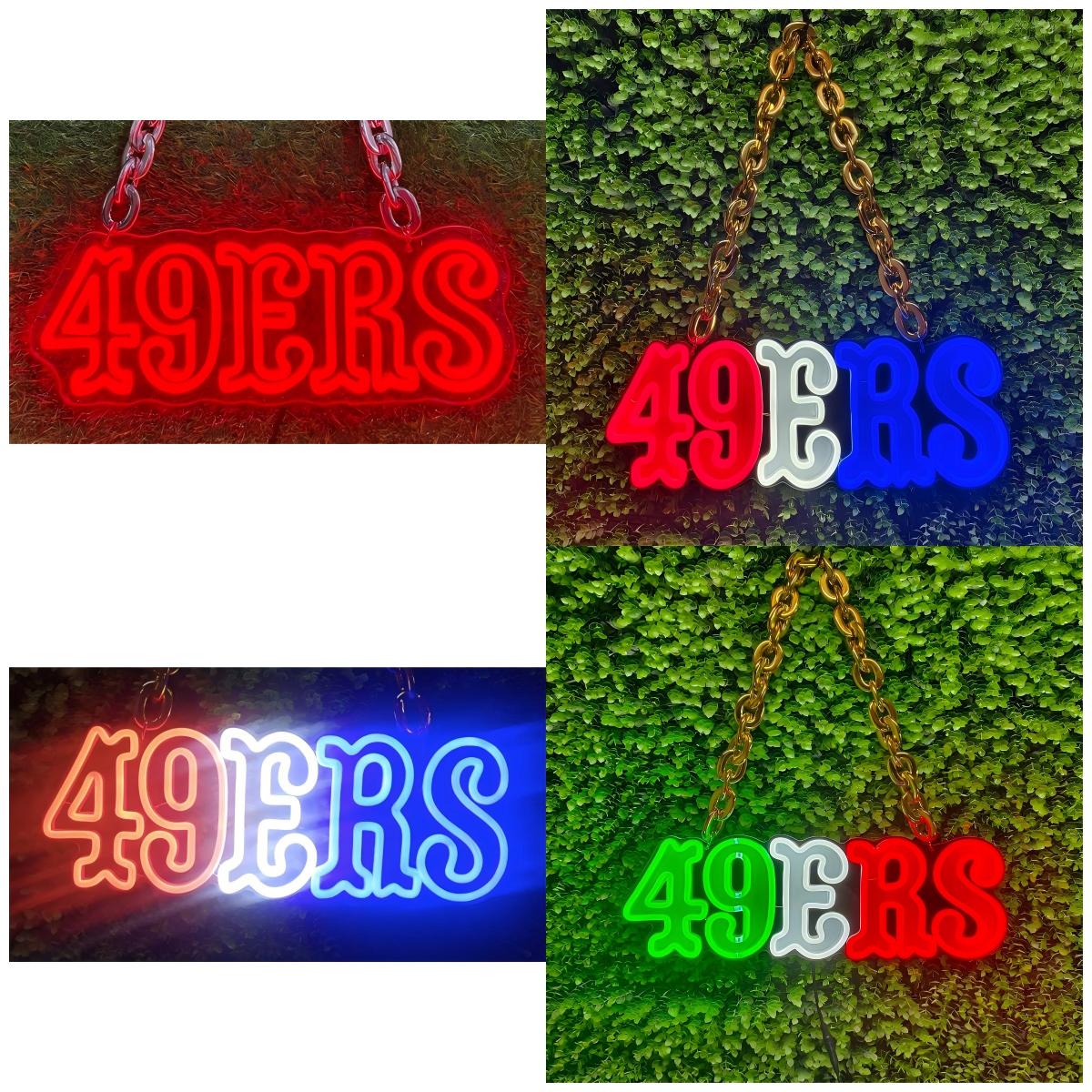American NFL 49ers big team logo chains signs Chains for fans