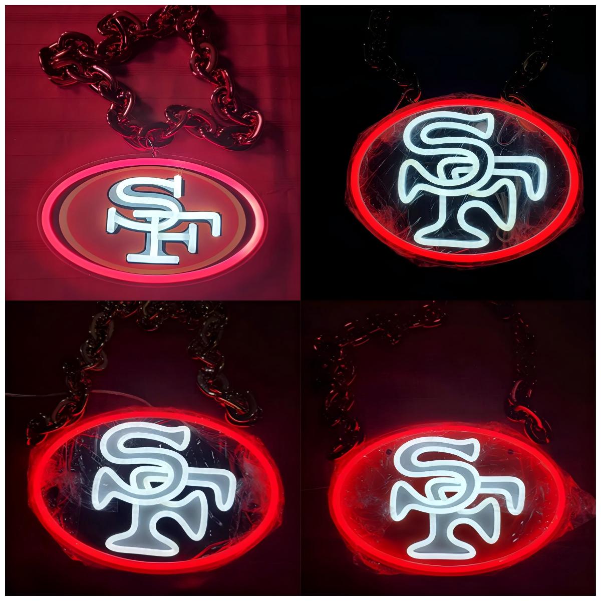 NFL Niners for life big team logo chains signs Chains for fans