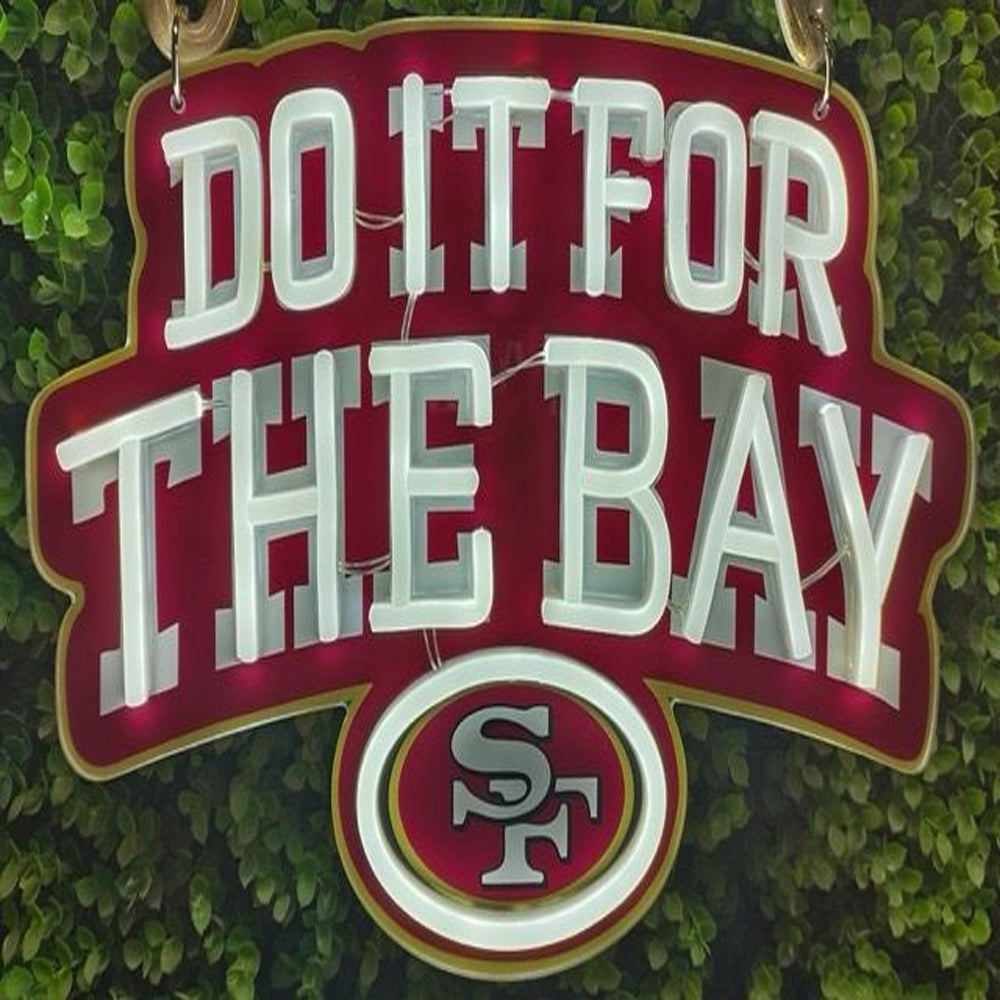 Illuminate Your Passion American football 49ers Neon lighting up big logo chain for your team Chains for fans