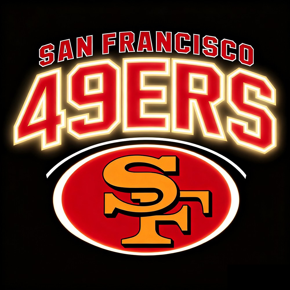 Stylish NFL Big logo 49ers team sign making into chain symbol for fans Chains for fans