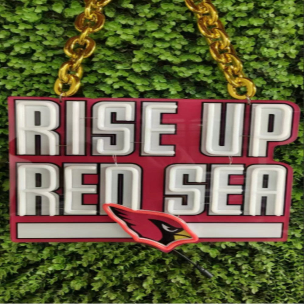Arizona Cardinals fans Exclusive Led big logo symbol including necklace Chains for fans