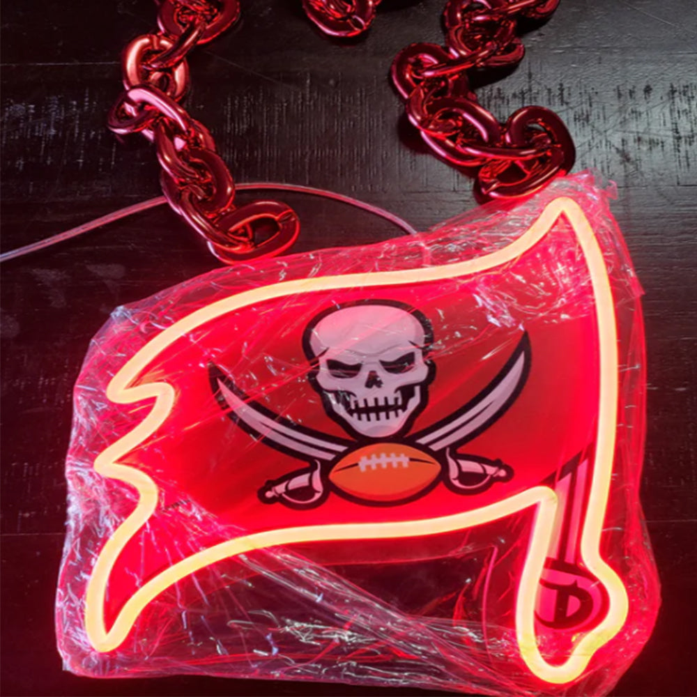 Illuminate Your Passion American football Tampa Bay Buccaneers lighting up sign for Super fans Chains for fans