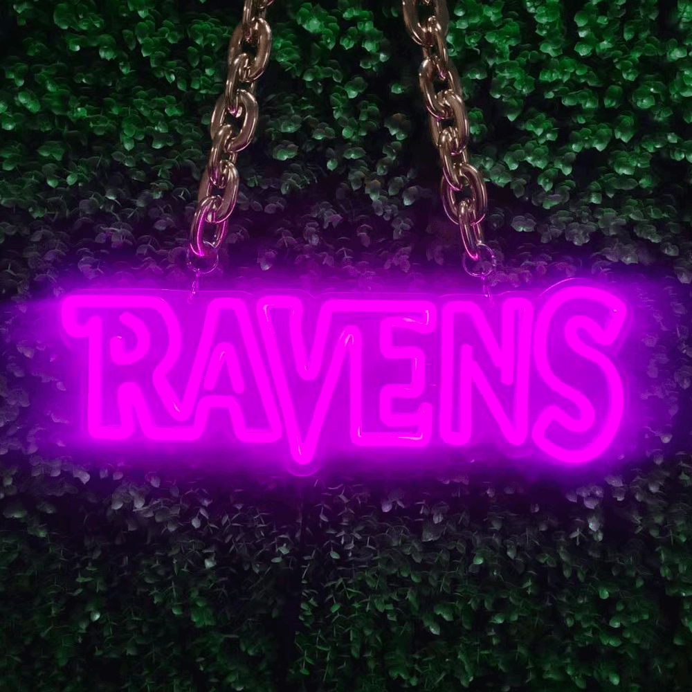 NFL Baltimore Ravens LED sport football neon sign chain Chains for fans