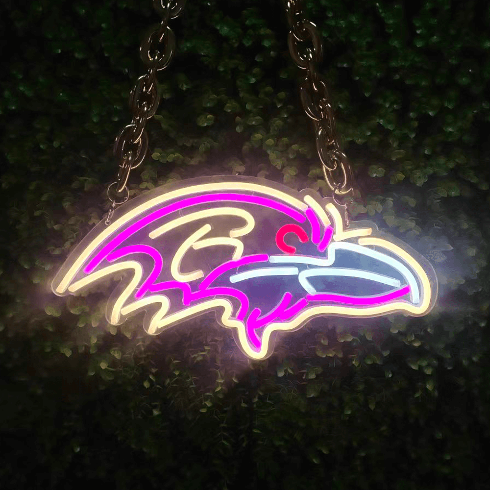 NFL Baltimore Ravens LED sport football neon sign chain Chains for fans