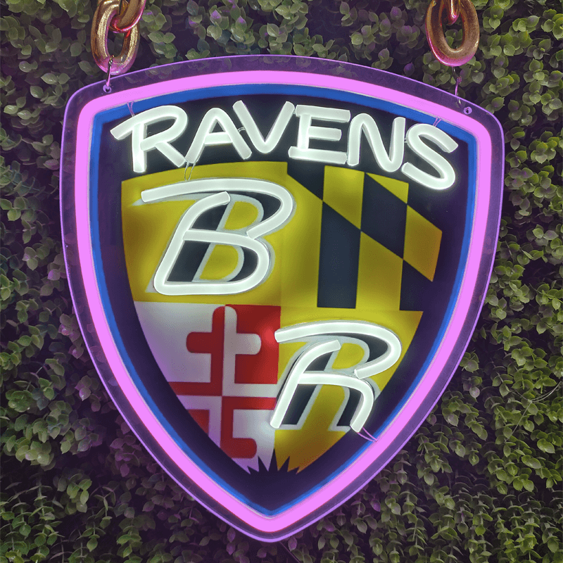 NFL Baltimore Ravens LED sport football neon sign chain Chains for fans