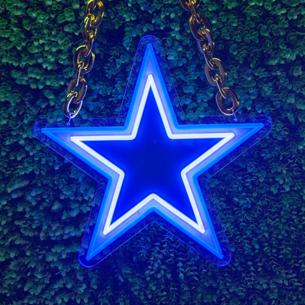 Dallas Cowboys fans Exclusive Led big logo symbol including necklace Chains for fans