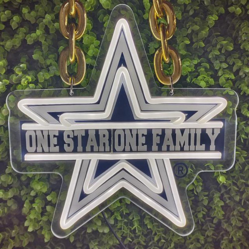 Dallas Cowboys fans Exclusive Led big logo symbol including necklace Chains for fans