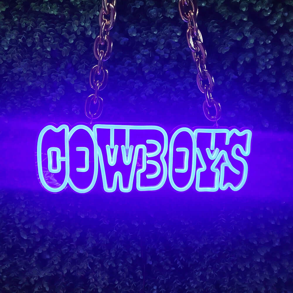 NFL Dallas Cowboys LED Sports Football Neon Sign Chain Chains for fans