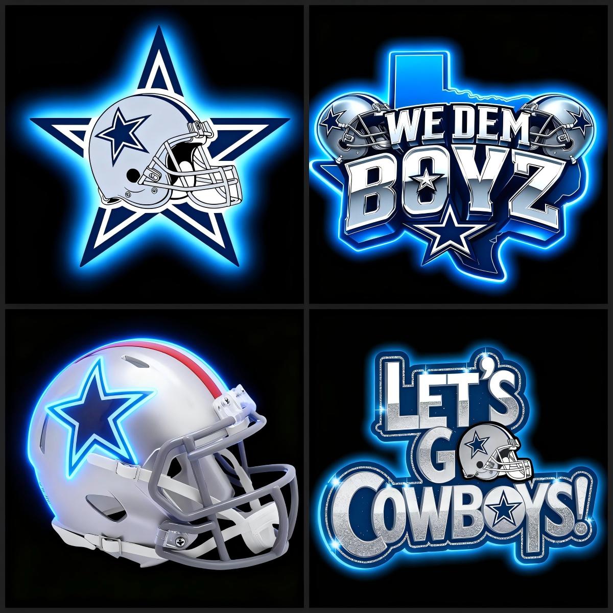 Stylish NFL Big logo Dallas Cowboys team sign making into chain symbol for fans Chains for fans