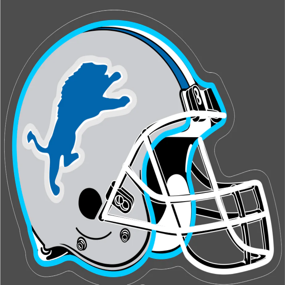 American Football Helmet Led Neon Sign With Necklace Chain Chains for fans