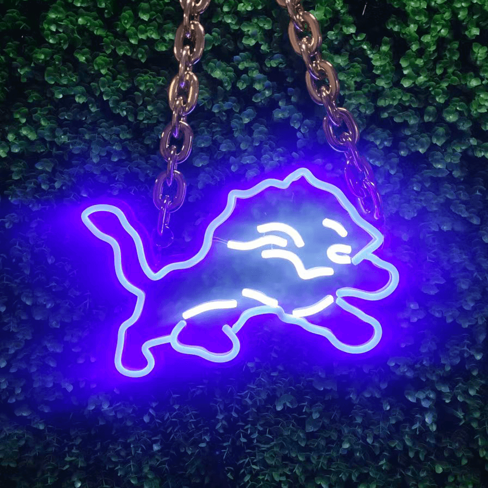NFL Detroit Lions LED sport neon sign chain Chains for fans