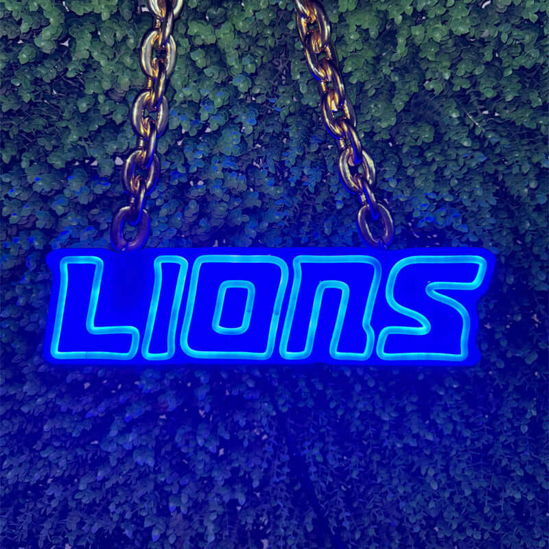 NFL Detroit Lions LED sport neon sign chain Chains for fans