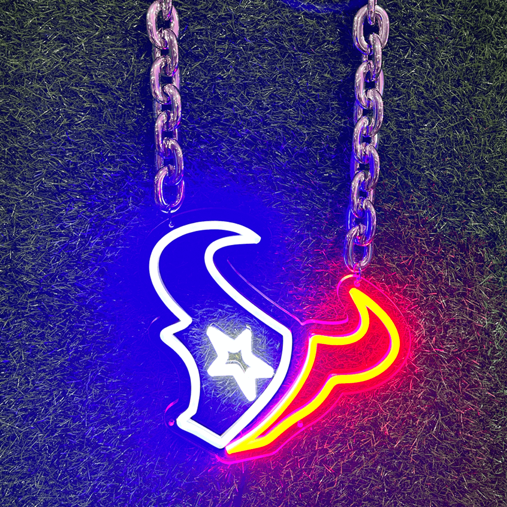 NFL Houston Texans LED sport neon sign chain Chains for fans