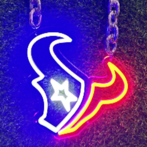 Houston Texans fans Exclusive Led big logo symbol including necklace Chains for fans