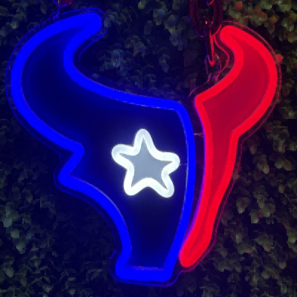 Houston Texans fans Exclusive Led big logo symbol including necklace Chains for fans