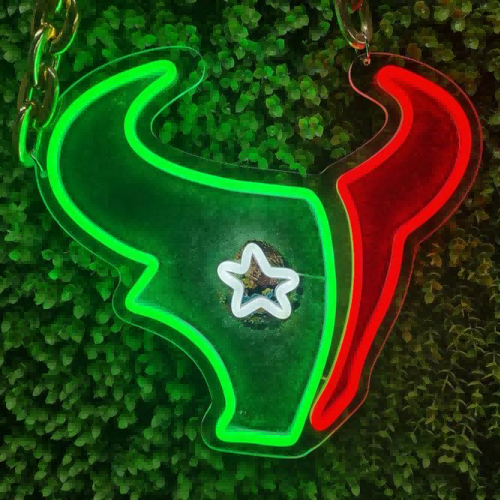 Houston Texans fans Exclusive Led big logo symbol including necklace Chains for fans