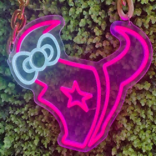 Houston Texans fans Exclusive Led big logo symbol including necklace Chains for fans