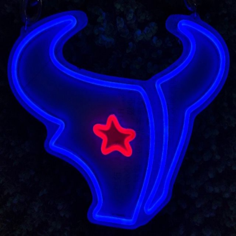 Houston Texans fans Exclusive Led big logo symbol including necklace Chains for fans