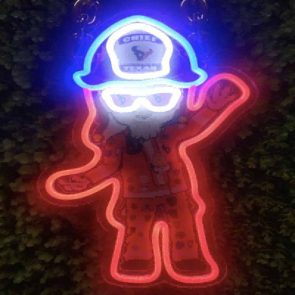 Houston Texans fans Exclusive Led big logo symbol including necklace Chains for fans