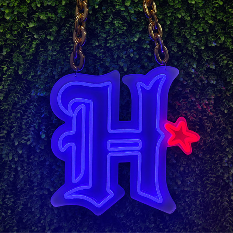 Light Up Your Loyalty with a Custom American Football Team Logo Neon Sign Chains for fans