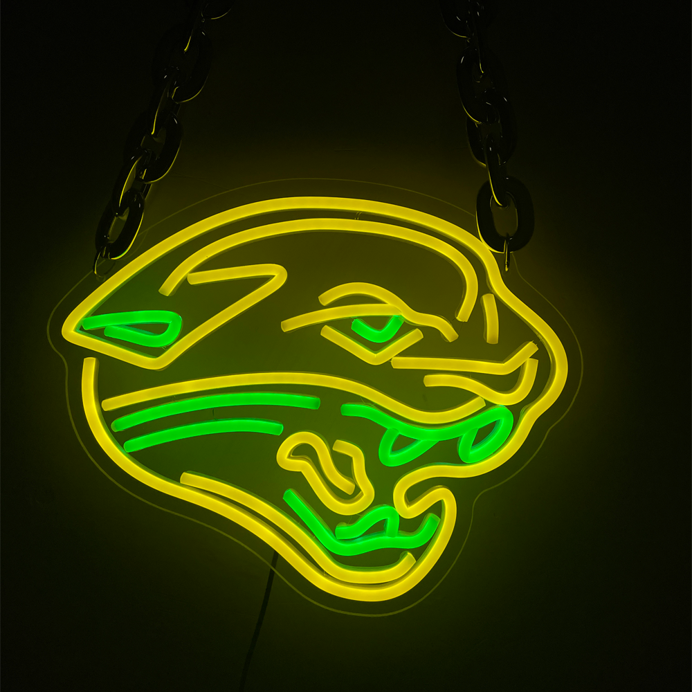 Light Up Your Loyalty with a Custom American Football Team Logo Neon Sign Chains for fans