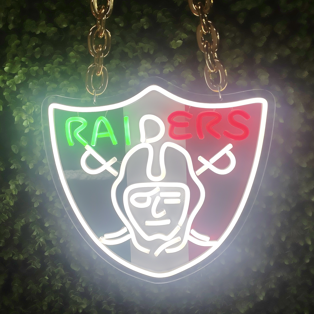 NFL Las Vegas Raiders LED sport neon sign chain Chains for fans