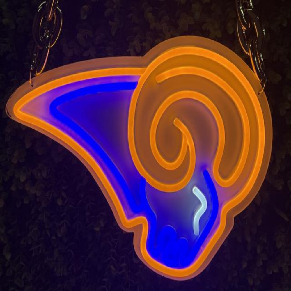 Los Angeles Rams fans Exclusive Led big logo symbol including necklace Chains for fans