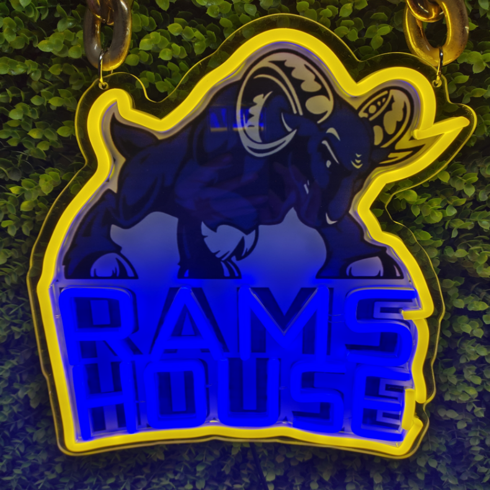 Los Angeles Rams fans Exclusive Led big logo symbol including necklace Chains for fans