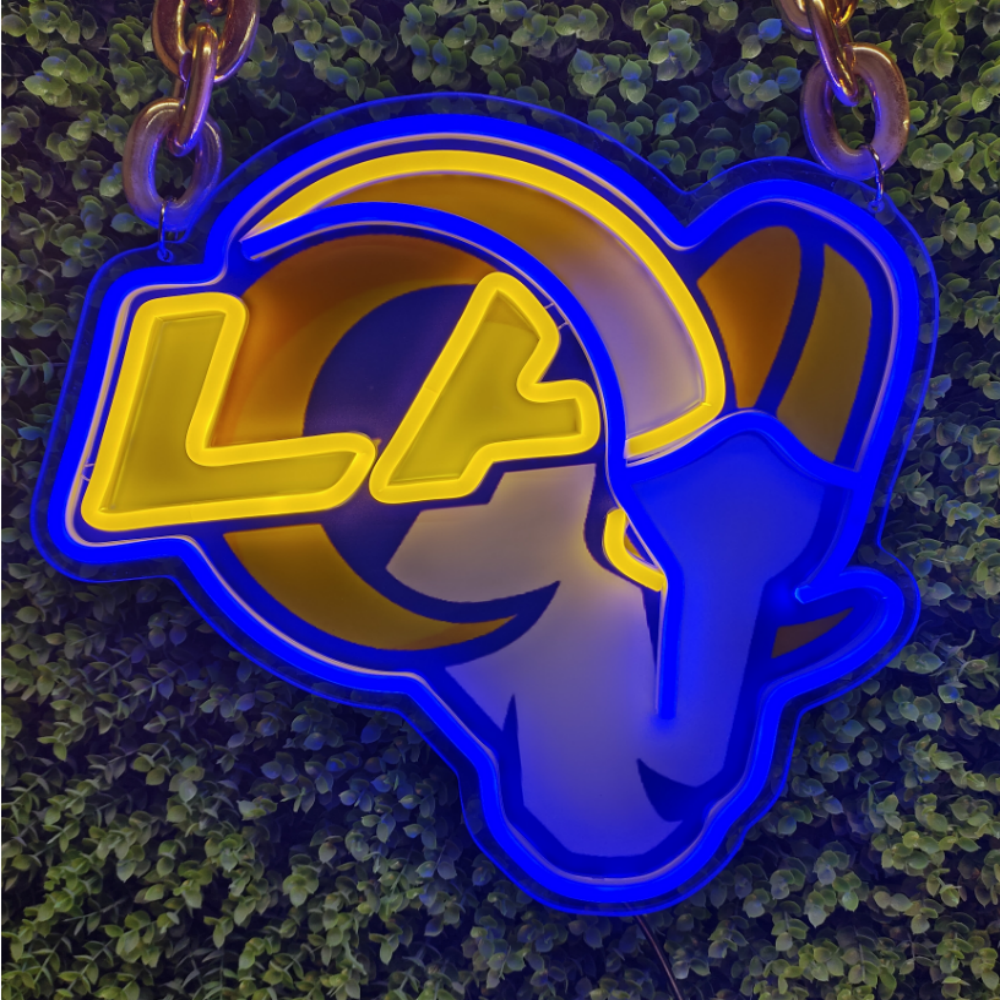 Los Angeles Rams fans Exclusive Led big logo symbol including necklace Chains for fans