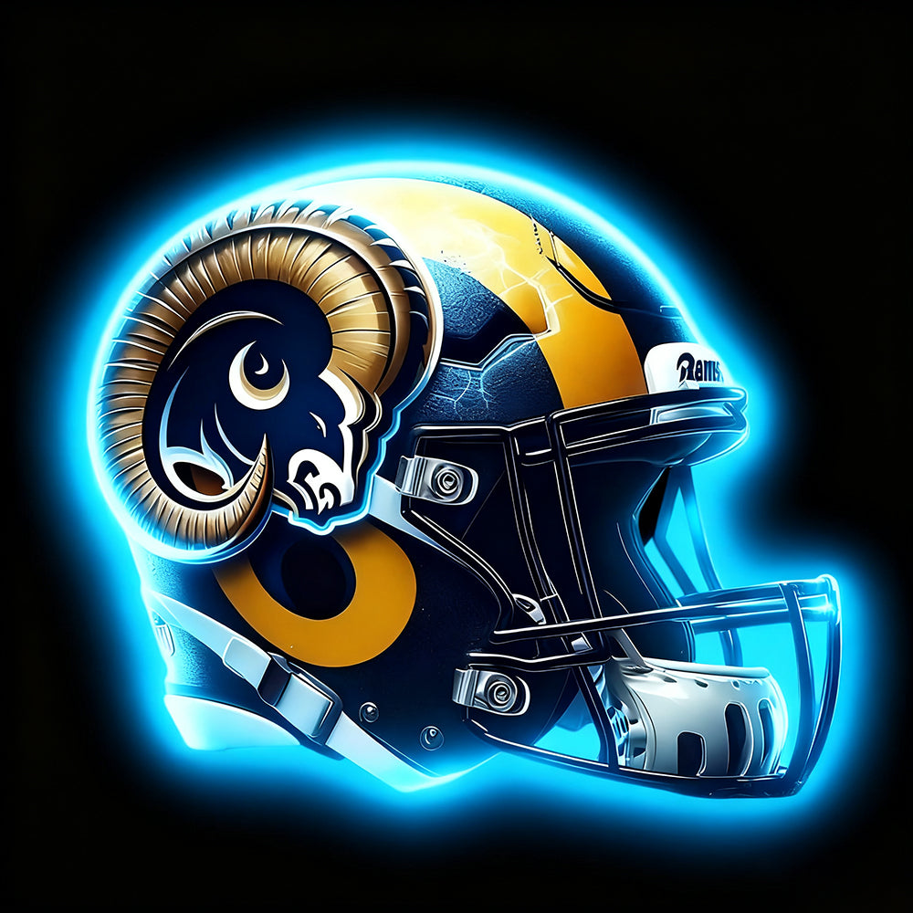 Stylish NFL Big logo Los Angeles Rams team sign making into chain symbol for fans Chains for fans