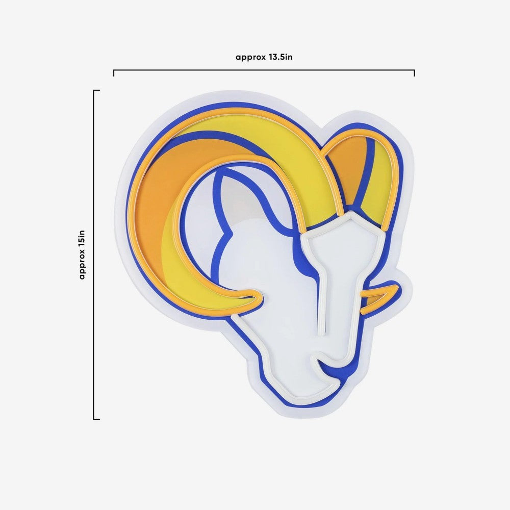 Super fan symbol Los Angeles Rams LED Neon Light Up Team Logo Sign Chain Chains for fans