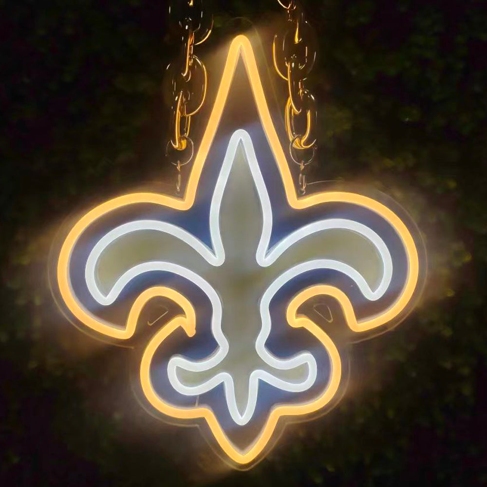 Illuminate Your Passion with an American Football Team Logo Neon Sign Chains for fans