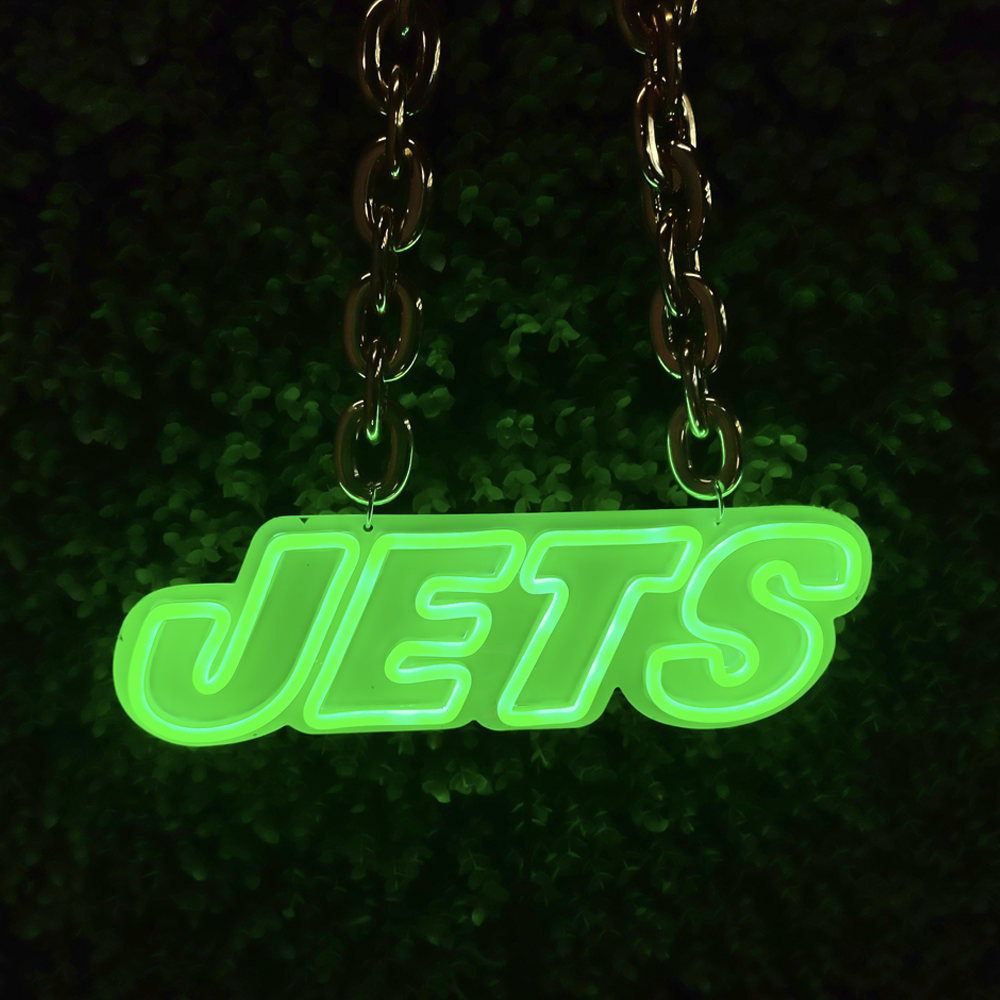 Light Up Your Loyalty with a Custom American Football Team Logo Neon Sign Chains for fans