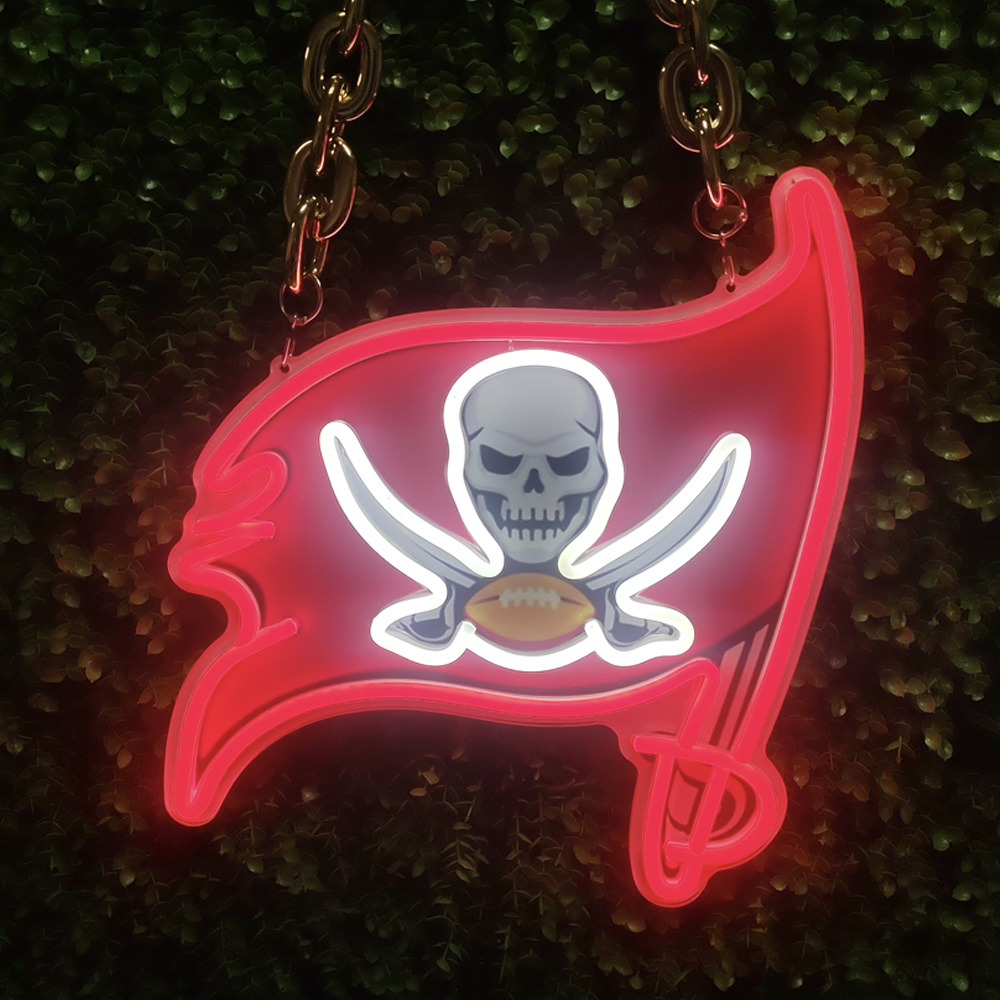 Illuminate Your Passion with an American Football Team Logo Neon Sign Chains for fans