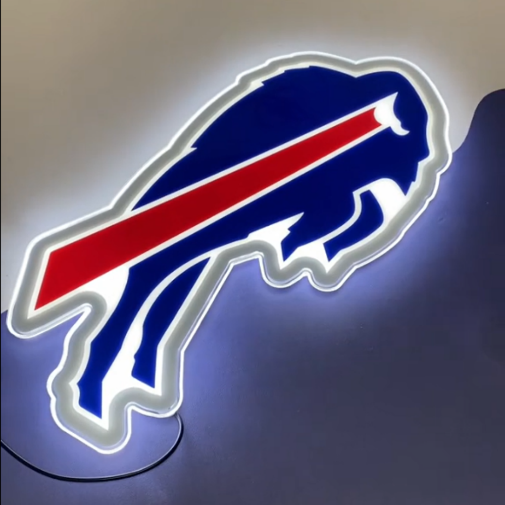 American football Sideline Neon String Magnetic Mount Living Room Viewing Backdrop Super Bowl Dynamic Decor Chains for fans