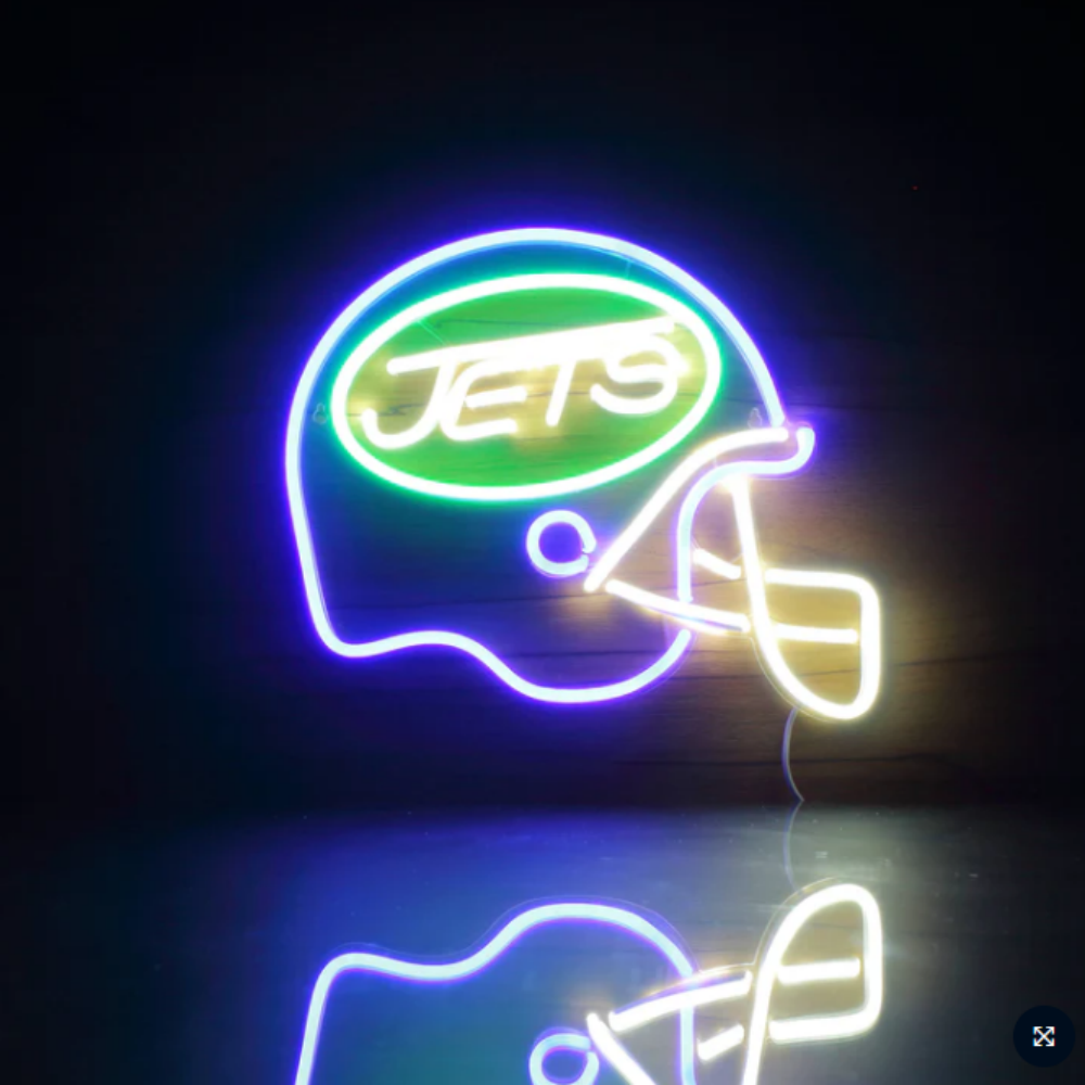 Illuminate Your Passion American football helmet neon sign Super fans symbol Led logo light chain necklace Chains for fans