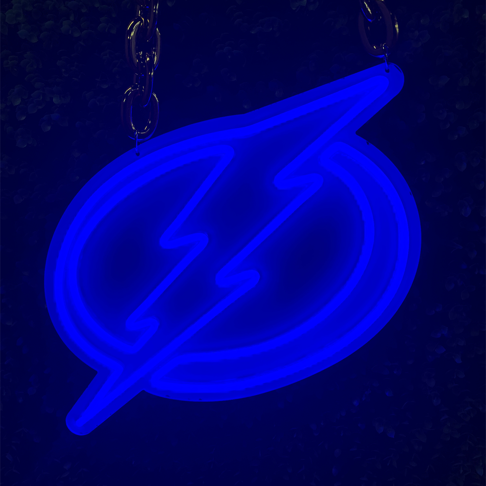 Tampa Bay Lightning logo neon