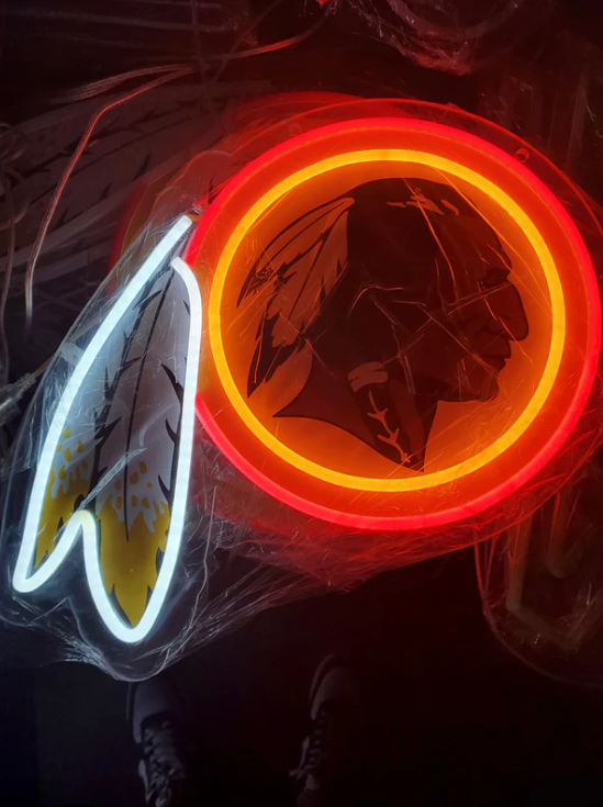 NFL fans chains Team Logo LED Neon Light Up Sign Chains for fans