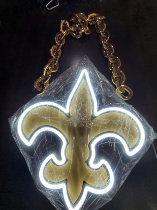 NFL fans chains Team Logo LED Neon Light Up Sign Chains for fans
