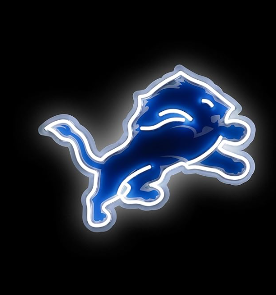 NFL fans chains Team Logo LED Neon Light Up Sign Chains for fans