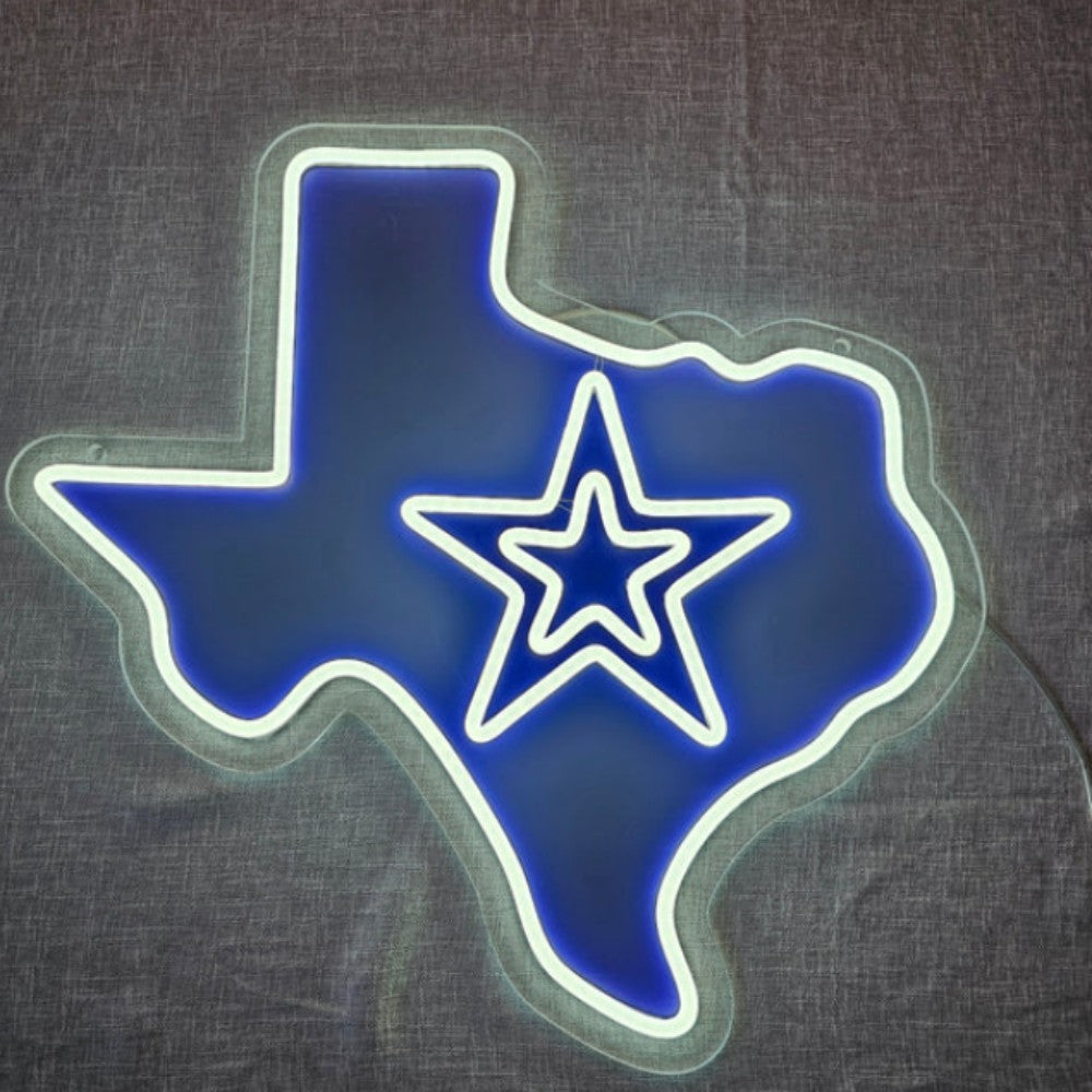 Illuminate Your Passion American football Dallas Cowboy Neon lighting up big logo chain for your team Chains for fans