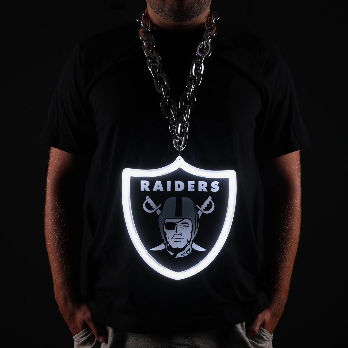 American football UV printed led neon sign team logo lighting up sign for shopping your team Chains for fans