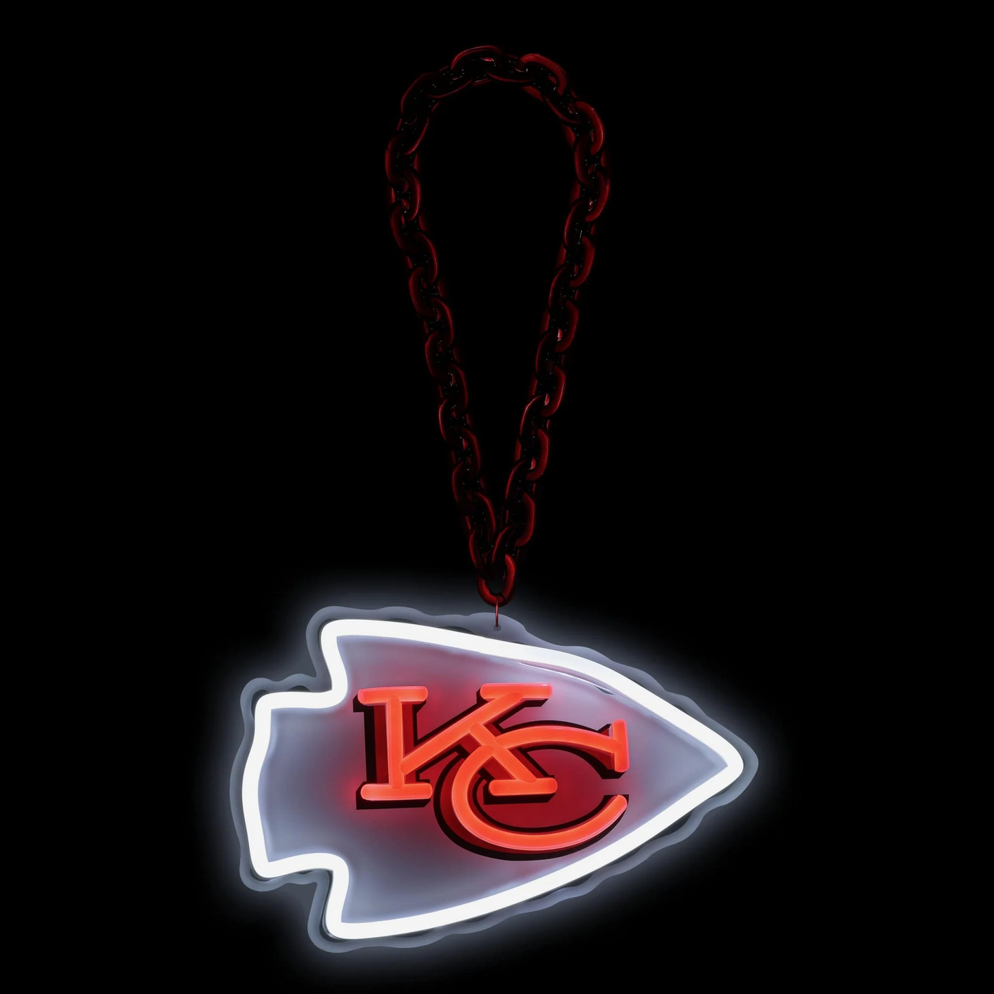 Illuminate Your Passion American football Kansas City Chiefs Neon Light Up Big Logo Chain Chains for fans